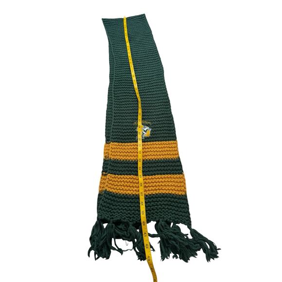 Green Bay Packers Titletown LANDS END Knit Scarf Green Gold Cotton Football NFL - Picture 5 of 6